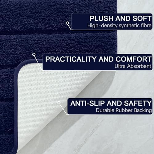 Extra Long Bathroom Runner Rugs 24x80 Inch Bath Rug Non Slip - Image 7