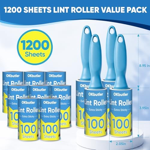 1200 Sheets Lint Roller for Pet Hair, Lint Remover Extra Sticky - Image 2
