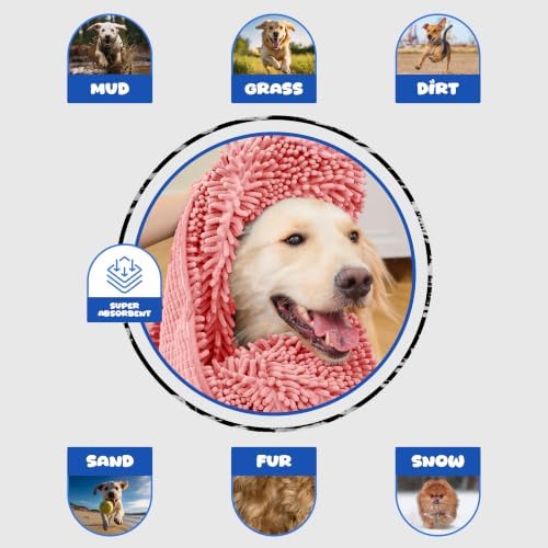 Dog Towel for Drying Dogs Large, Super Absorbent Microfiber Dog Bath Towel - Image 5