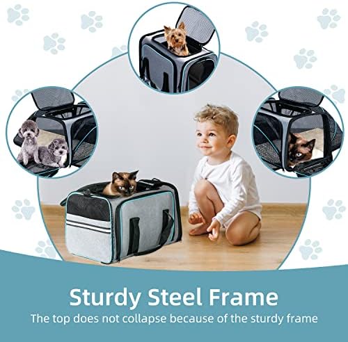 Cat Dog Airline Approved Expandable Pet Carrier - Image 6