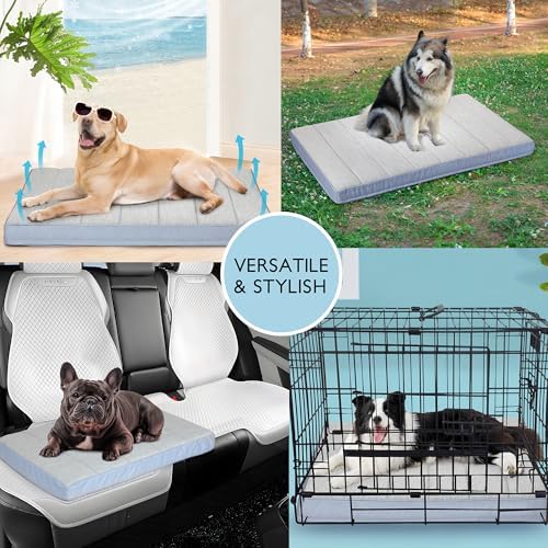 Cooling Dog Bed for Medium Dogs, QMAX>0.5 Waterproof Pet Beds - Image 5