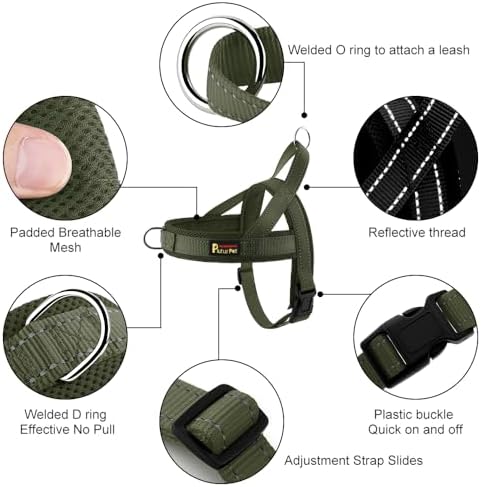 Plutus Pet No Pull Dog Harness for Large Dogs, Breathable Mesh Padded - Image 2