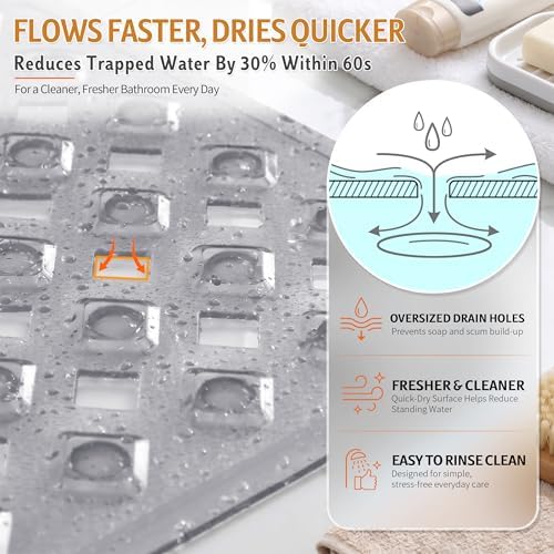Yimobra Bathtub Mat Non Slip, Long Anti Slip Bath Tub Mat - Image 2