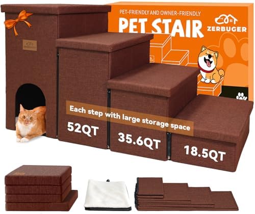 Zerbuger Dog Stairs with Storage by Zerbuger