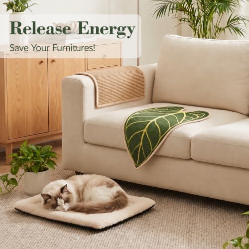 Natural Leaf-Shaped Sisal Cat Scratcher - Image 3