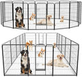 DUMOS Dog Playpen 40 Inch 16 Panels Indoor Outdoor Metal Pet Fence by DumosLifestyle