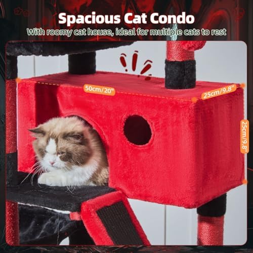 Taoqimiao Gothic Cat Tree, 58In Cat Tower - Image 4