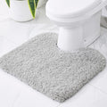 Disolla Toilet Rug 22x24 Gray, Non-Slip Soft Toilet Mat U-Shaped Washable by Disolla