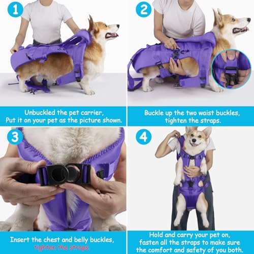 PetBonus Dog Front Carrier Backpacks, Legs Out Easy-fit Puppy Chest Carrier - Image 4