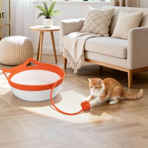 Cat Bed, Cotton Rope Instinct Basket - Image 7