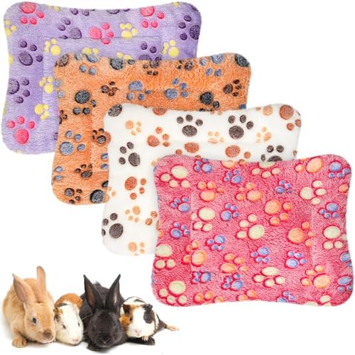 Haull 4 Pcs Waterproof Guinea Pig Bedding Mat, 13 x 18.5 by Haull