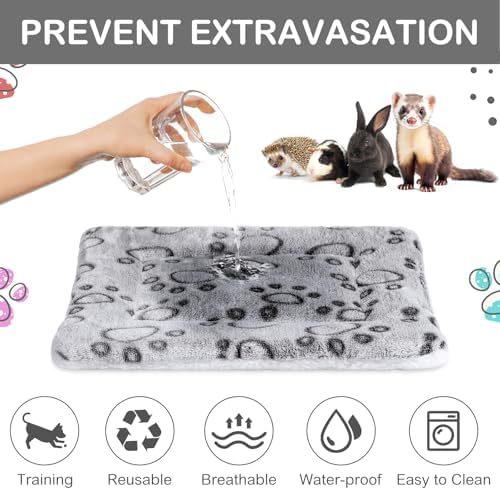 Haull 4 Pcs Waterproof Guinea Pig Bedding Mat, 13 x 10 - Image 4