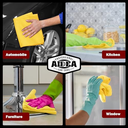 AIDEA Microfiber Cleaning Cloth-20PK, Microfiber Towels - Image 5