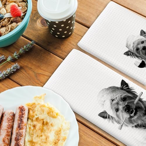 Dog Kitchen Towels Decor Set of 2 - Image 4