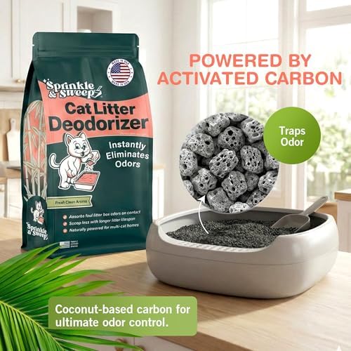 Sprinkle & Sweep: Litter Box Deodorizer Duo - 8oz Bag & Speed Sifter - - Image 4