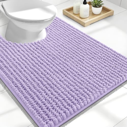 OLANLY Thick Chenille Toilet Rugs U-Shaped 24x20 by OLANLY