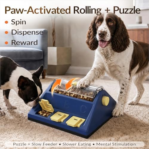 KADTC 2-Level Dog Puzzle Toy Rotating Treat Dispenser - Image 3