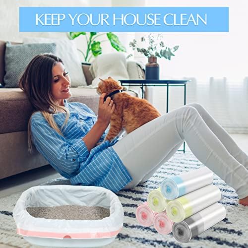 Jutom 56 Count Sifting Litter Box Liners, Cat Box Liners - Image 6