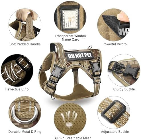 Tactical Service Dog Vest and Leash Set - Image 6