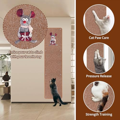 FHTONGE 71x15.8 Thickened Cat Wall Climbing Carpet - Image 6