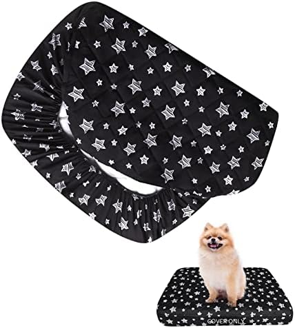 Waterproof Dog Bed Covers Replacement Lovely Black Star Print, 16x25 Inches by Moonsea