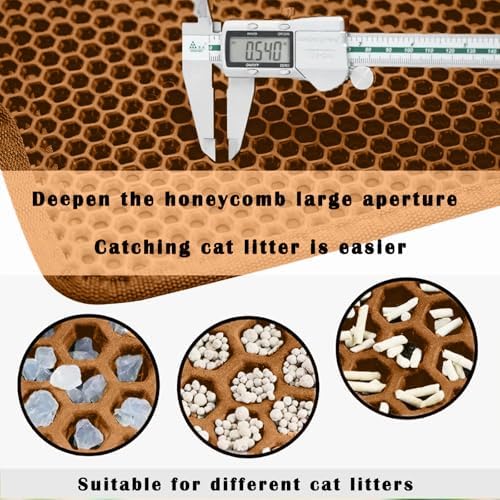Cat Litter Mat, Double Layer Cat Litter Box Mat - Image 5