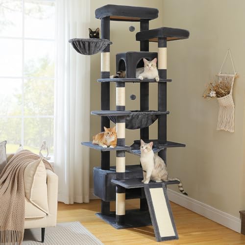MUTTROS 81 Inch Tall Cat Tree for Big Cats & Multi-Cat Homes, Large Heavy Duty by MUTTROS