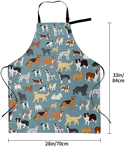 Perinsto Waterproof Apron With 2 Pockets Kitchen Chef Aprons Bibs - Image 6