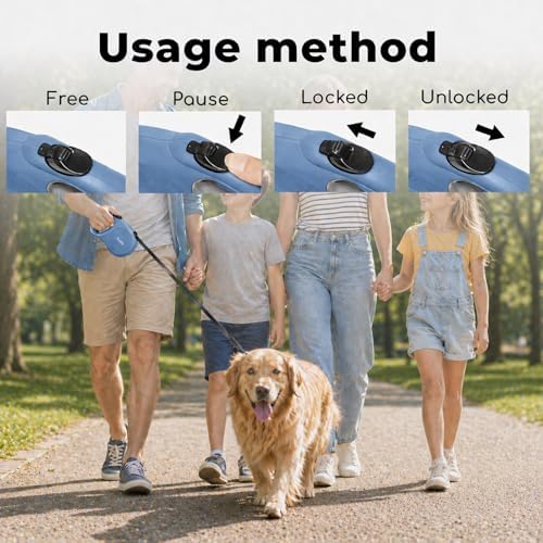 Retractable Dog Leash 16ft for Small & Medium Dogs Up to 55 lbs - Image 5