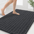 Smiry Bathroom Rugs 40X32, Extra Soft Rubber Backing Chenille Bath Mats by Smiry