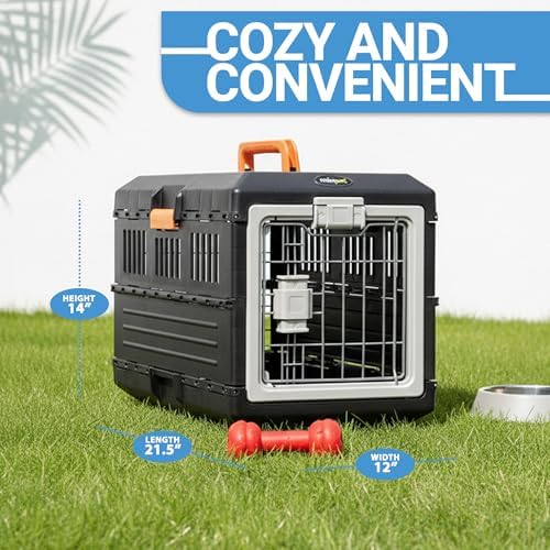 Collapsible Pet Carrier for Small Cats & Dogs, 21.5"L x 12"W x 14"H - Image 5