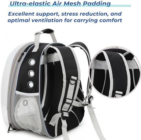 Lollimeow Expandable Bubble Cat Carrier Backpack, Supports up to 14 lbs - Image 5