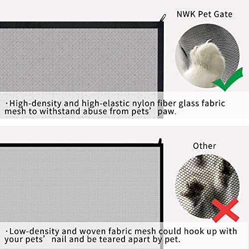 NWK Dog Gate for Stairs and Doorways 30''X30'' Fits 24 to 28 Inch Opening - Image 5