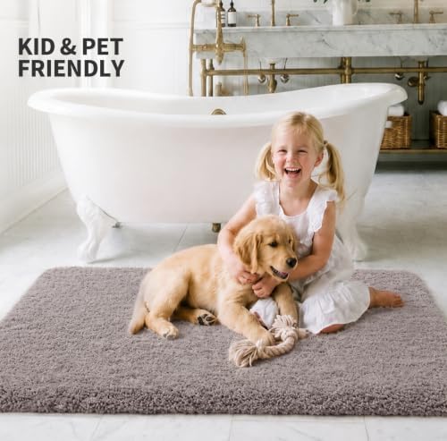 ILANGO Bathroom Rugs 48" × 24", Extra Soft Absorbent Microfiber Bath Rugs - Image 2