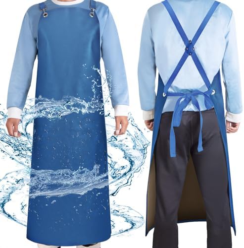SHEOMERN Heavy Duty Vinyl Industrial Anti-Tear Apron, Chemical Resistant by Sheomern