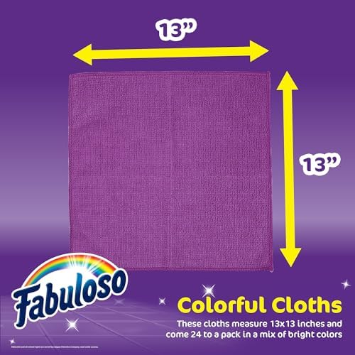 Fabuloso Microfiber Cleaning Cloths, 13x13 in - Image 5