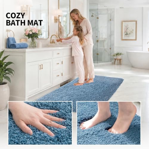 ILANGO Bathroom Rugs 24" × 17", Extra Soft Absorbent Microfiber Bath Rugs - Image 5