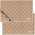 GORILLA GRIP Cat Litter Box Mat, Coiled Mesh Trapping Mats, 35x23 Beige by GorillaGrip