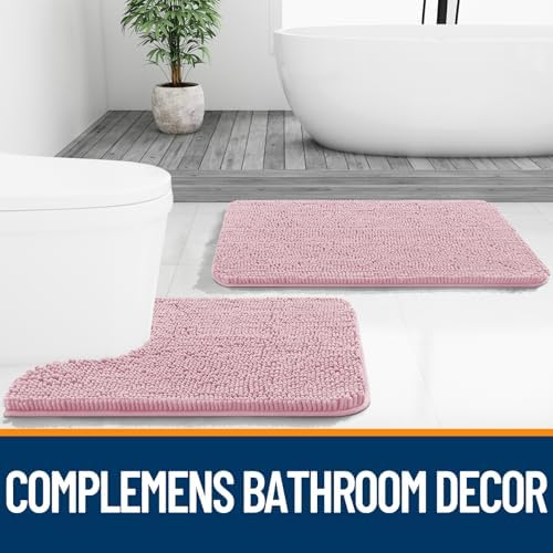 OLANLY Bathroom Rugs 30x20, Extra Soft Absorbent Chenille Bath Rugs - Image 7