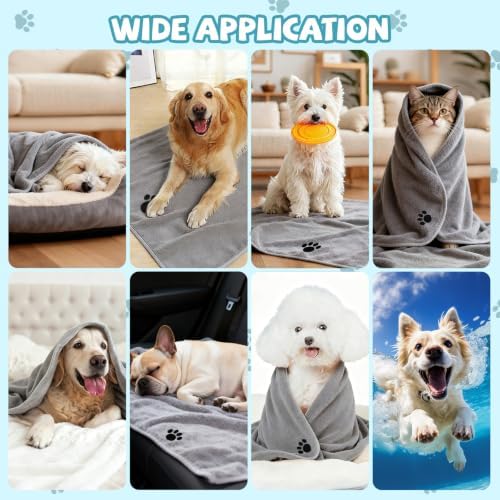 Puomue 2 Pack Microfiber Dog Towels - Image 6