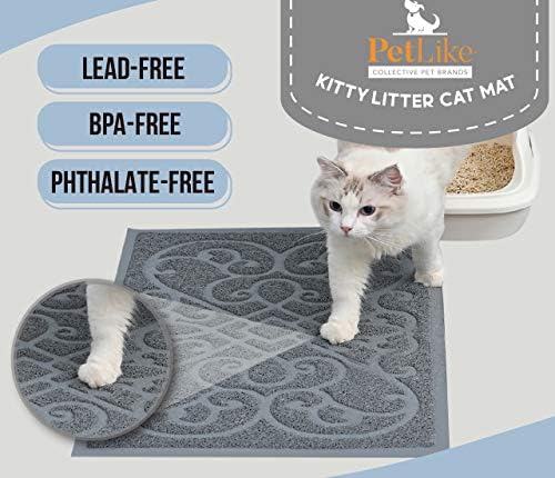 PetLike Cat Litter Box Mat, Thick Kitty Litter Trapping Mat, Waterproof - Image 4