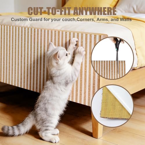 Natural Cork-Cat Scratch mat-Cat Scratch Pad Rug-cat Couch Protector-Scratch - Image 3