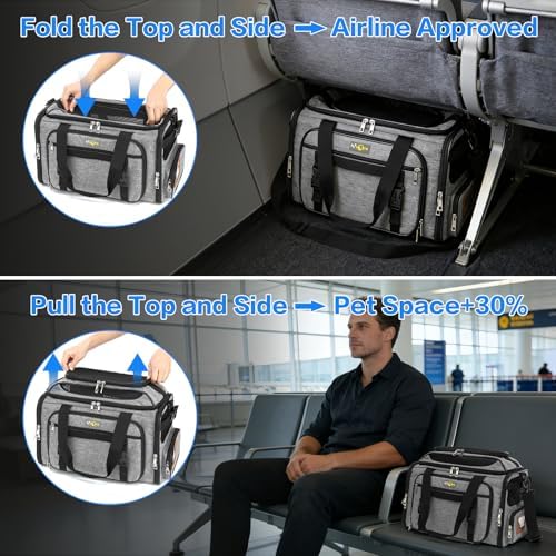 Airline Approved Cat Carrier for Small Dogs – Soft-Sided Travel Pet Carrier - Image 5