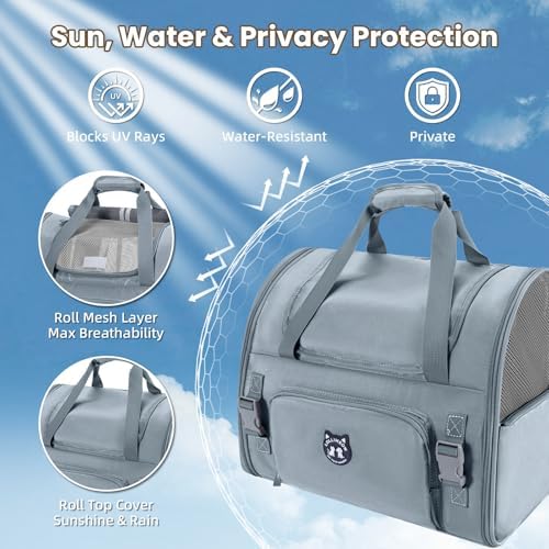 Lollimeow Expandable Large Cat Carrier Backpack, Supports up to 22 lbs - Image 4