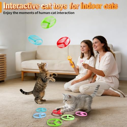 BABORUI Cat Toy Disc Launcher, Rechargeable Interactive Cat Fetch Toy Launcher - Image 5