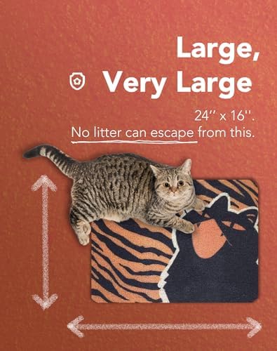 Lukamoo® Cute Cat Litter Mat, for Kitty Litter & Cat Litter Box, Independent - Image 3
