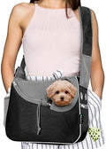 PetAmi Dog Sling Carrier for Small Dog, Hands Free Crossbody Carrier by PetAmi