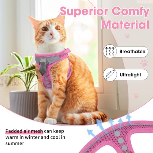 Cat Harness and Leash Set for Walking Escape Proof Vest for Kitten - Image 3