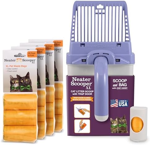 Neater Pet Brands Neater Scooper XL Cat Litter Scoop, 195 Refill Bags – by NeaterPetBrands
