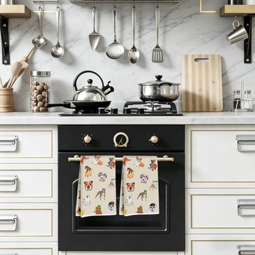 NISTOMISU Set of 2 Cute Dog Kitchen Towels, Dog Lovers Gifts - Image 6